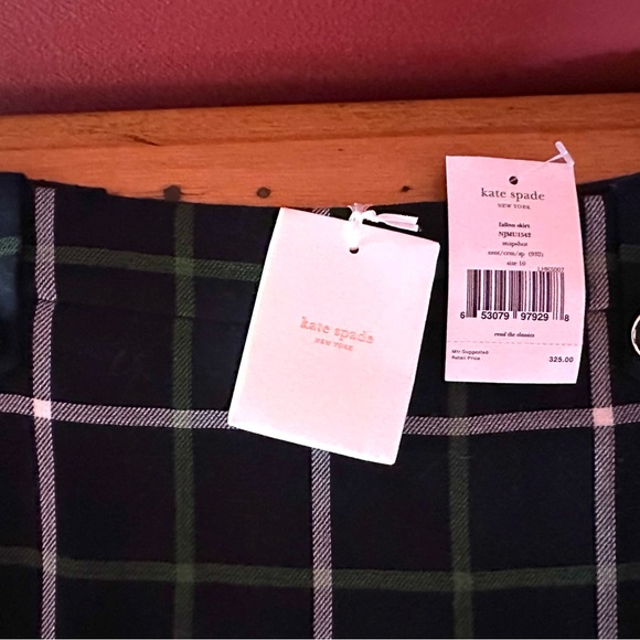 NWT Kate Spade Fallon Wool Blend Skirt, size 10 - Picture 4 of 7